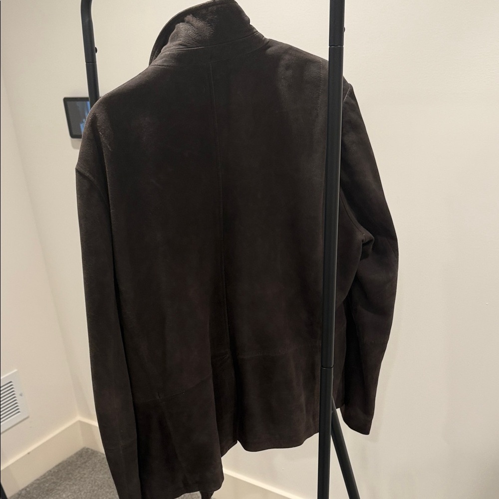 Men's All Saints Brown Suede Jacket - Picture 4 of 6